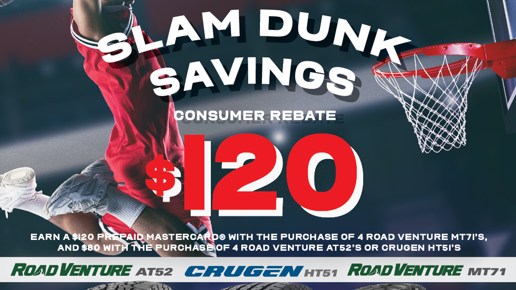 Kumho Brings Back Slam Dunk Rebate Modern Tire Dealer