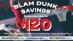 Customers who purchase a set of four qualifying tires between from Sept. 1-Oct. 31 will receive up to a $120 Mastercard prepaid gift card. Customers who purchase a set of four qualifying tires between from Sept. 1-Oct. 31 will receive up to a $120 Mastercard prepaid gift card.