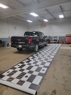 Dan says three out of four alignments Silver Lake Auto & Tire Centers performs are traditional. But a quarter of alignments now involve some kind of ADAS calibration. Dan says three out of four alignments Silver Lake Auto & Tire Centers performs are traditional. But a quarter of alignments now involve some kind of ADAS calibration.