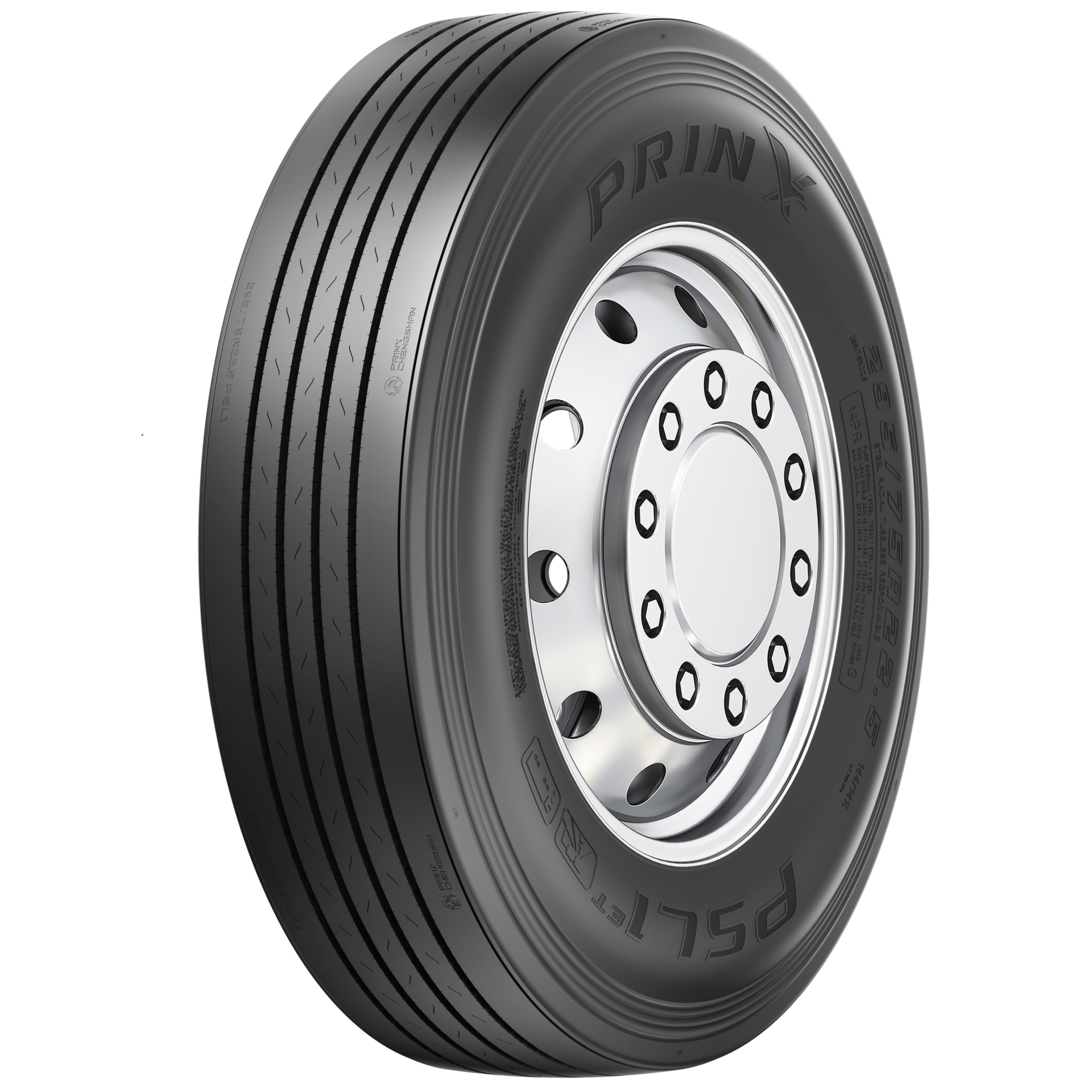The new tire has an increased load index and a 16-ply rating and has advanced features like continuous shoulder technology and decoupling grooves; groove siping; stone ejectors, advanced casing to endure multiple retreads; and more.
