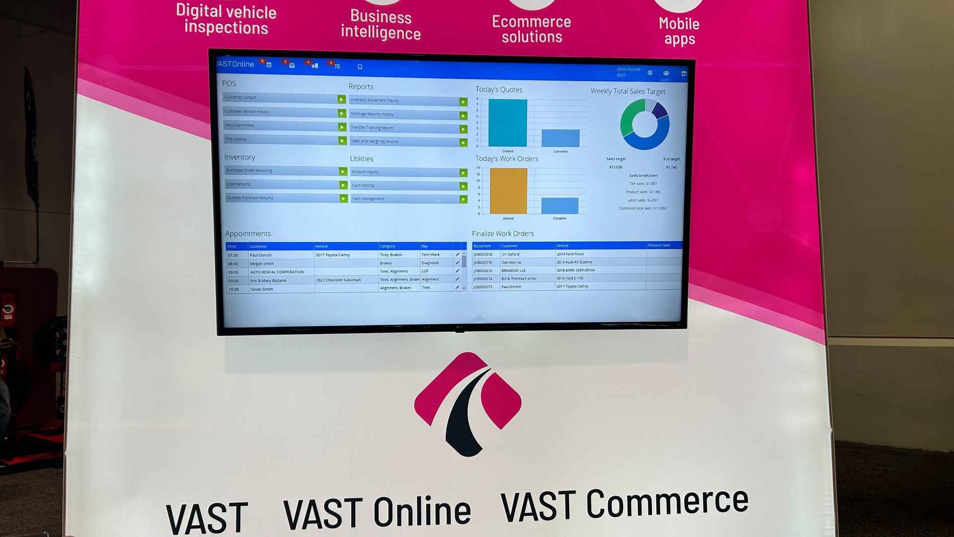 &ldquo;Right now, 3,000 stores use our window-based system, the VAST program, and our goal is to move all those stores to our VAST Online cloud solution,&rdquo; says Fischer.