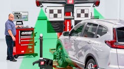 Ultimate ADAS combines Hunter Engineering Co.'s alignment technology 'with an efficient and easy-to-use guided target placement system for around-the-vehicle coverage,' say Hunter officials. Ultimate ADAS combines Hunter Engineering Co.'s alignment technology 'with an efficient and easy-to-use guided target placement system for around-the-vehicle coverage,' say Hunter officials.