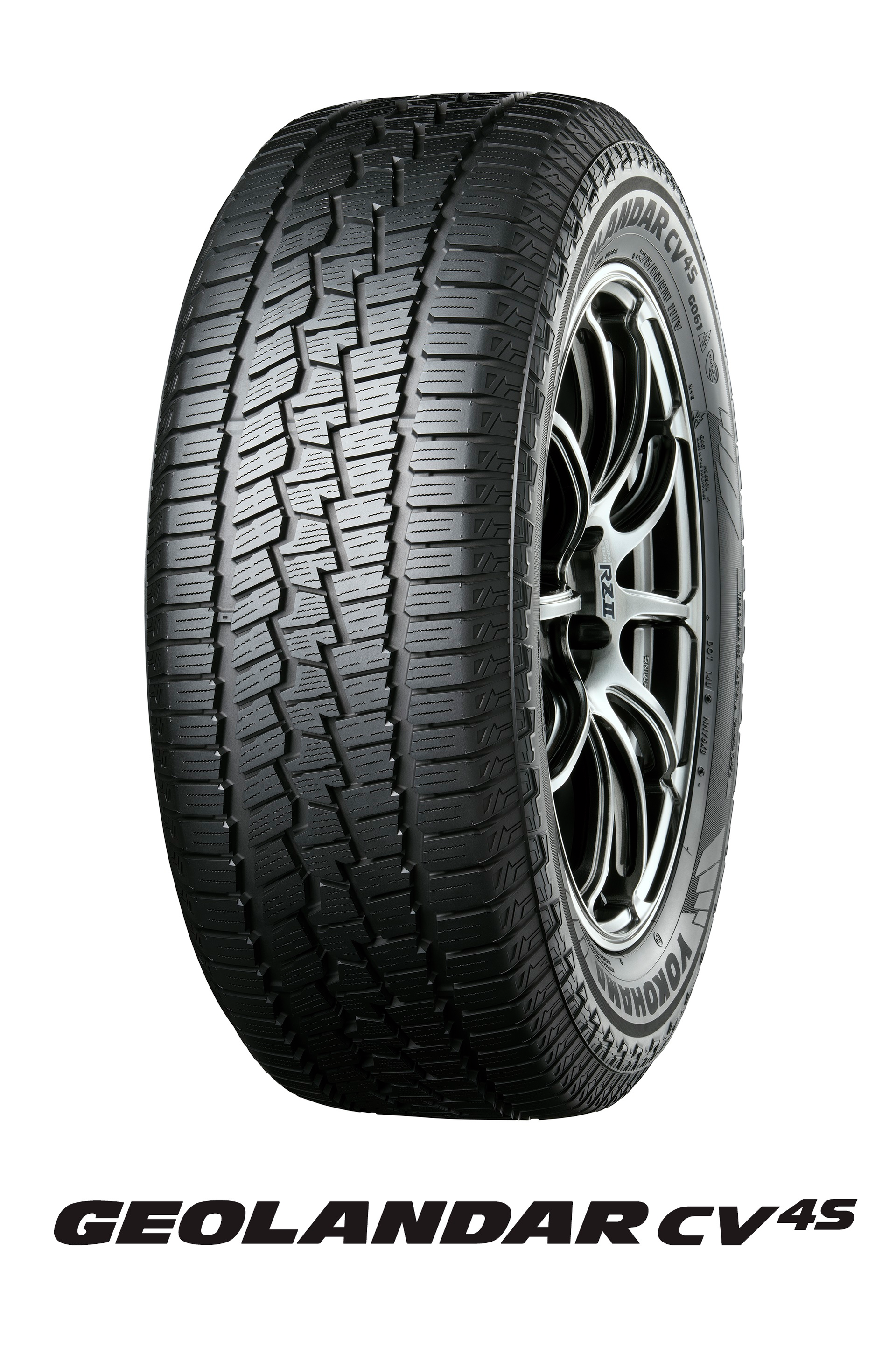 The Geolandar CV 4S features an asymmetrical tread pattern and has received the mud and snow designation - that indicates they will deliver 'excellent performance' in a sudden snowfall - as well as the 3-Peak Mountain Snowflake certification.