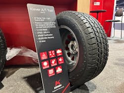 The Klever A/T Trail tire will initially be available in 15 T-/H-/V-rated sizes, featuring a 60,000-mile limited treadwear warranty. The Klever A/T Trail tire will initially be available in 15 T-/H-/V-rated sizes, featuring a 60,000-mile limited treadwear warranty.