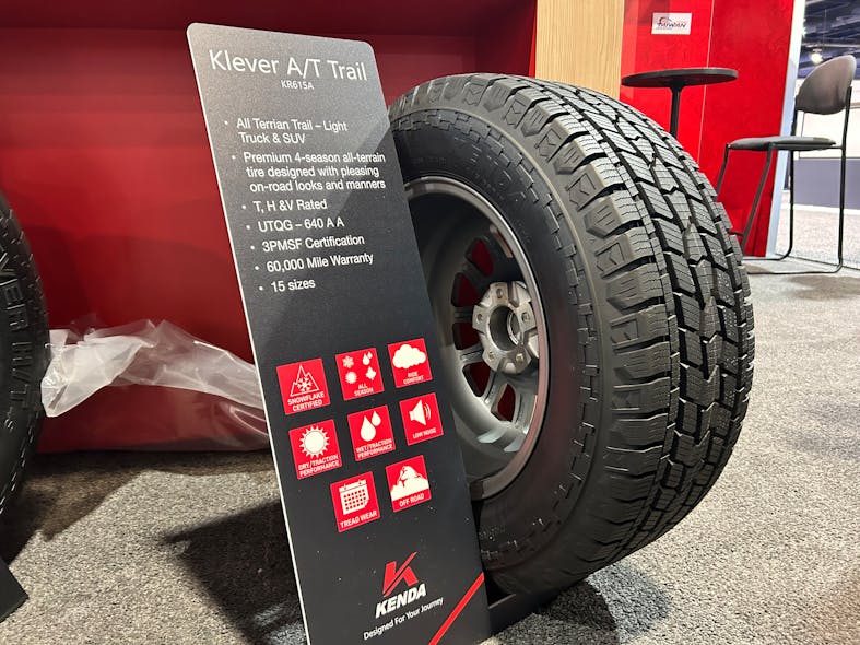 The Klever A/T Trail tire will initially be available in 15 T-/H-/V-rated sizes, featuring a 60,000-mile limited treadwear warranty.