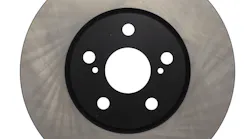 According to officials, the product also features a surface finish for consistent braking; low initial lateral run-out and disc thickness for vibration-free braking; original equipment vane design plate thickness; and more.