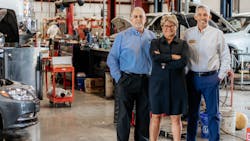 &apos;Quality employees bring in customers and happier employees are more invested&rdquo; in the business&apos; success, says Kim McMahon, co-owner of Fort Wayne, Ind.-based McMahon&apos;s Best-One Tire (with partners Randy Geyer, left, and her husband, Bubba McMahon.)