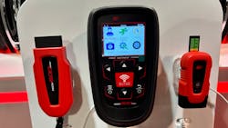 The Tech600Pro (left) was featured at the 2023 Specialty Equipment Market Association Show along with its TDR100 (right) tread depth reader. The Tech600Pro (left) was featured at the 2023 Specialty Equipment Market Association Show along with its TDR100 (right) tread depth reader.