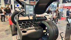 The ER100 GT comes with AutoAdaptive Mode software, which acquires the wheel’s weight and dimensions and “recalculates the tolerance value” to cancel any vibration, according to CEMB officials. The ER100 GT comes with AutoAdaptive Mode software, which acquires the wheel’s weight and dimensions and “recalculates the tolerance value” to cancel any vibration, according to CEMB officials.