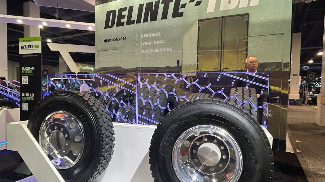 &apos;We&apos;ve always had Delinte PLT&apos; products, says Nick Gutierrez, sales director for Sentury Tire USA. &apos;Customers asked us, &apos;When are you coming out with Delinte TBR?&apos;