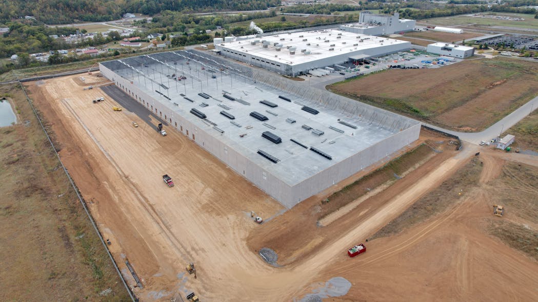 Nokian&apos;s distribution center in Dayton, Tenn., is under construction.