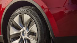 The new Yokohama Sport EV will be available in 10 sizes starting in January 2024. The new Yokohama Sport EV will be available in 10 sizes starting in January 2024.