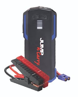 The JNC345 combines jump-starting power with numerous features including high-performance starting capability; 40-inch cable reach with full-size clamps; 12 Volt power supply capability; an LED work light; and UL2743 compliance for operator and equipment safety. The JNC345 combines jump-starting power with numerous features including high-performance starting capability; 40-inch cable reach with full-size clamps; 12 Volt power supply capability; an LED work light; and UL2743 compliance for operator and equipment safety.