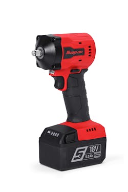 The impact wrench features 100 lumens of LED light and an integrated brake that halts the anvil once the trigger is released to prevent thrown sockets or fasteners. The impact wrench features 100 lumens of LED light and an integrated brake that halts the anvil once the trigger is released to prevent thrown sockets or fasteners.