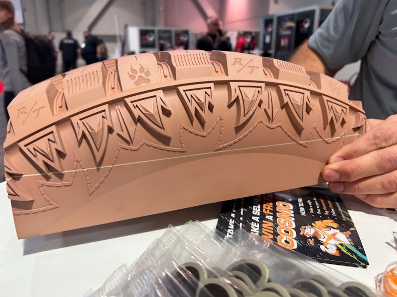The Cosmo Rockit also features a &apos;claw-like&apos; design on the sidewall to stick with the aesthetic of the tire brand.