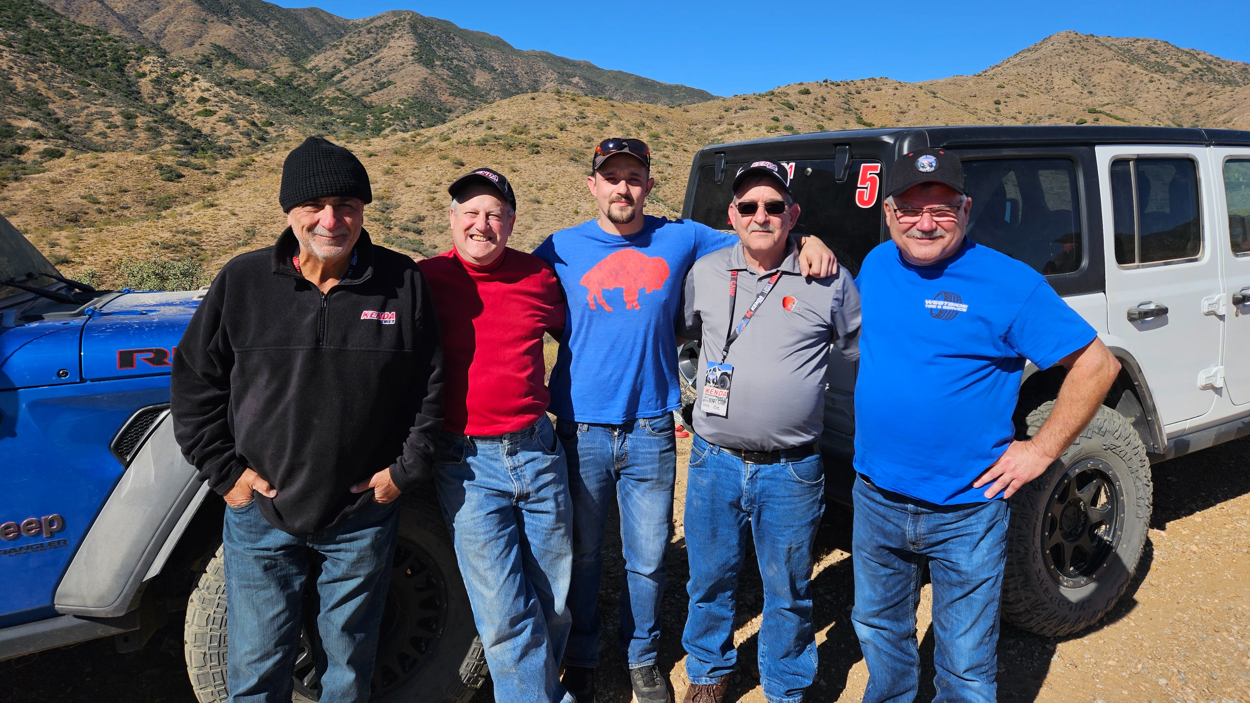 American Kenda Rubber Co. Ltd. customers attended the company&rsquo;s recent Boot Camp event In Arizona. (Pictured, from left to right, are Joe Cambria Sr., North Gateway Tire; Brandon Stotsenburg, vice president, automotive, Kenda; Brent Hershberger, Holmes Tire; Joe Hershberger, Holmes Tire; and Rich Rogenski, Westside Tire & Service.)