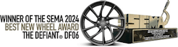 The Defiant DF06 from OE Wheel Distributors earned the top prize at the 2023 SEMA Show in the wheel and related category. The Defiant DF06 from OE Wheel Distributors earned the top prize at the 2023 SEMA Show in the wheel and related category.
