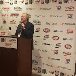 TIA CEO Dick Gust talked to CTDA luncheon attendees about current industry issues, including Right to Repair legislation. TIA CEO Dick Gust talked to CTDA luncheon attendees about current industry issues, including Right to Repair legislation.