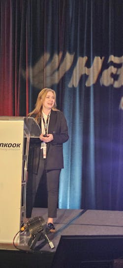 Brooklyn Emery, Hankook’s brand communications manager, outlined key initiatives the company is engaging in at the consumer level. Brooklyn Emery, Hankook’s brand communications manager, outlined key initiatives the company is engaging in at the consumer level.