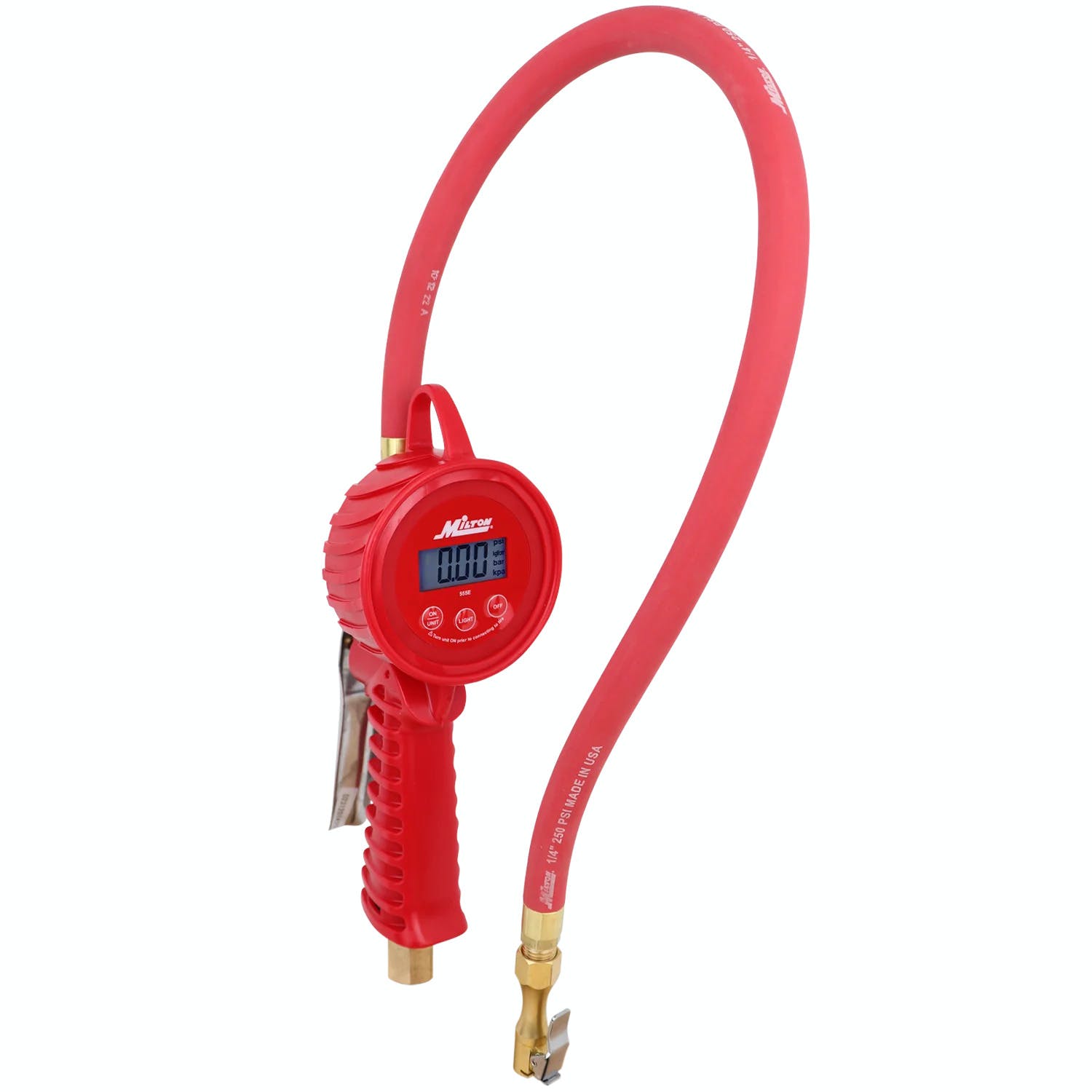 The new tire gauge can monitor and inflate tires ranging from passenger vehicles, trucks, off-road and heavy-duty equipment.