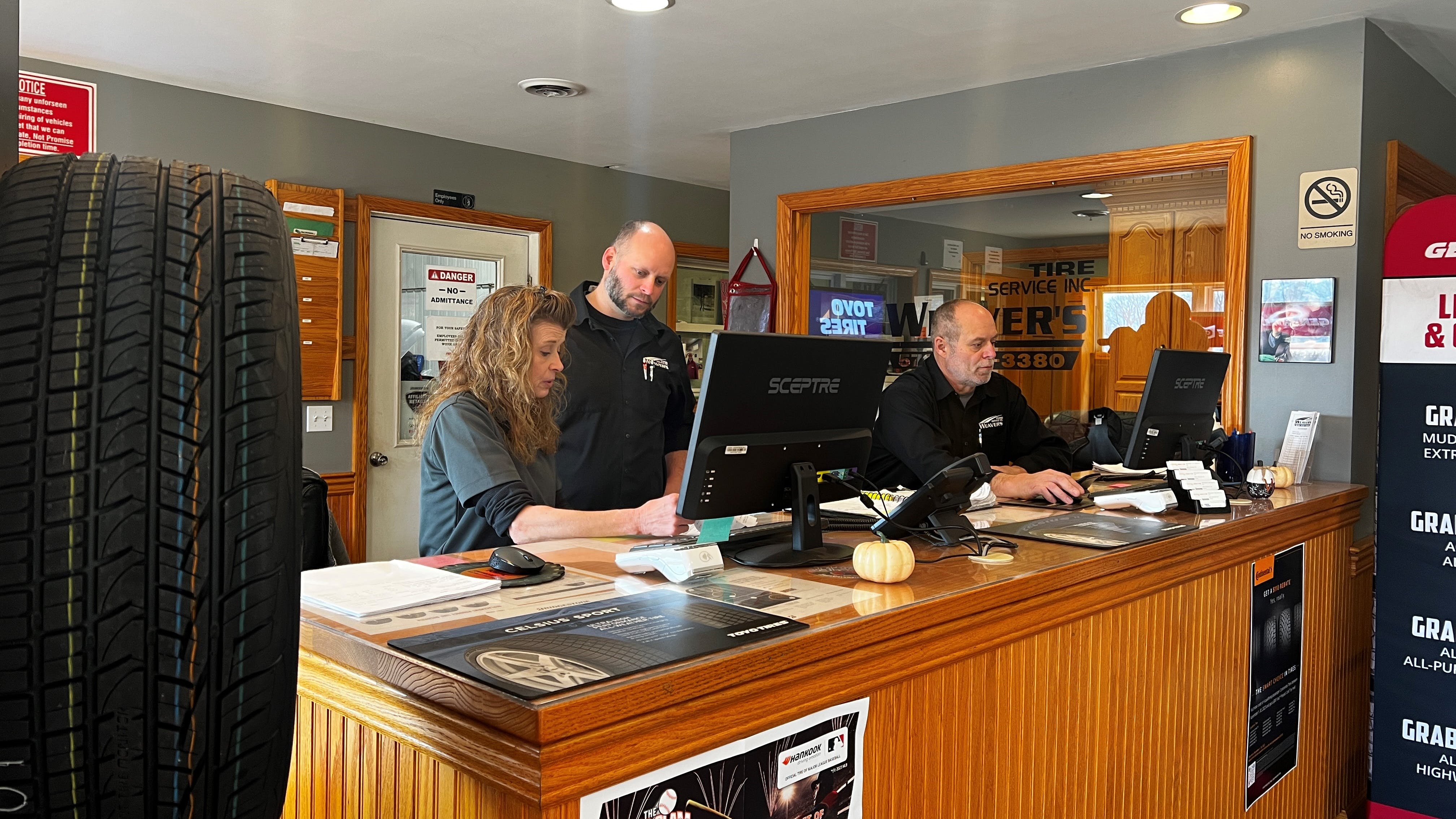 When customers do experience a problem after a tire installation or service appointment, Ron Weaver Sr. said it&rsquo;s dealt with quickly. &ldquo;People come in here (and) they&rsquo;re dealing with us. We will make things right, right here, right now.&rdquo;
