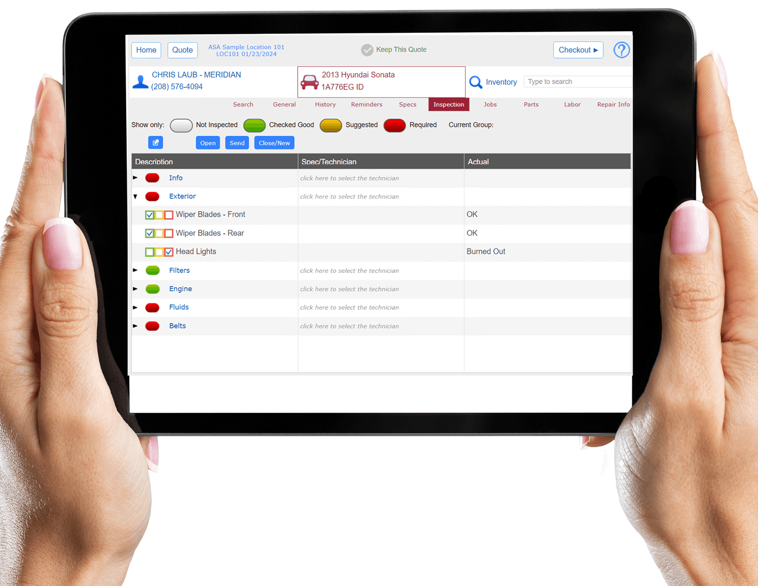 &ldquo;Many dealers are interested in digital vehicle inspections (DVI) that provide detailed reports with technician notes, action comments, images and recommendations, delivered directly to their customers' phones via text or email,&rdquo; says Jared Bailey, director of TireMaster Operation.