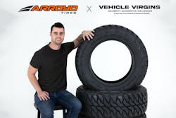 Parker Nirenstein, automotive YouTuber and owner of Vehicle Virgins YouTube channel, is a new ambassador for Arroyo Tires. Parker Nirenstein, automotive YouTuber and owner of Vehicle Virgins YouTube channel, is a new ambassador for Arroyo Tires.