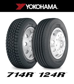 The 124R has three new sizes – 225/70R19.5, 275/70R22.5 and 255/70R22.5. The 714R is available in one new size – 255/70R22.5. The 124R has three new sizes – 225/70R19.5, 275/70R22.5 and 255/70R22.5. The 714R is available in one new size – 255/70R22.5.