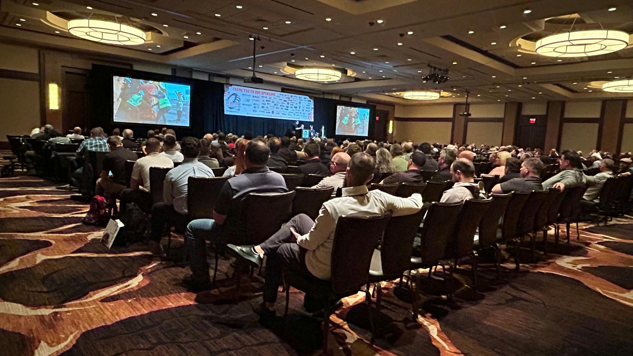 OTR Tire Conference attendees were treated to a live, in-the-field demonstration of OTR tire and wheel service, beamed from a remote location. The demo was hosted by Matt White, TIA&rsquo;s director of off-road tire service.