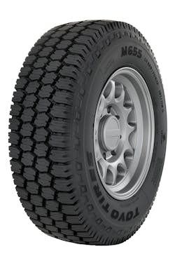 “The new light truck sizes are a great addition to the Toyo M655 power lineup,” says David Demo, product manager, of commercial truck tires, for Toyo Tire U.S.A. Corp. “The new light truck sizes are a great addition to the Toyo M655 power lineup,” says David Demo, product manager, of commercial truck tires, for Toyo Tire U.S.A. Corp.