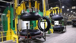 Titan has invested $2 million into its Iowa tire plant, and the investment includes the addition of two 104-inch curing tire presses. Titan has invested $2 million into its Iowa tire plant, and the investment includes the addition of two 104-inch curing tire presses.