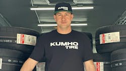 Kumho also announced it will partner with three drivers as official tire sponsors for the 2024 Formula Drift season. The drivers are Jeff Jones(pictured), Andy Hateley and Dean Kearney.