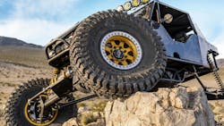 The new size offers enhanced sidewall height and flexibility, &apos;especially during off-road scenarios when the tire is deflated,&apos; according to Mickey Thompson officials.