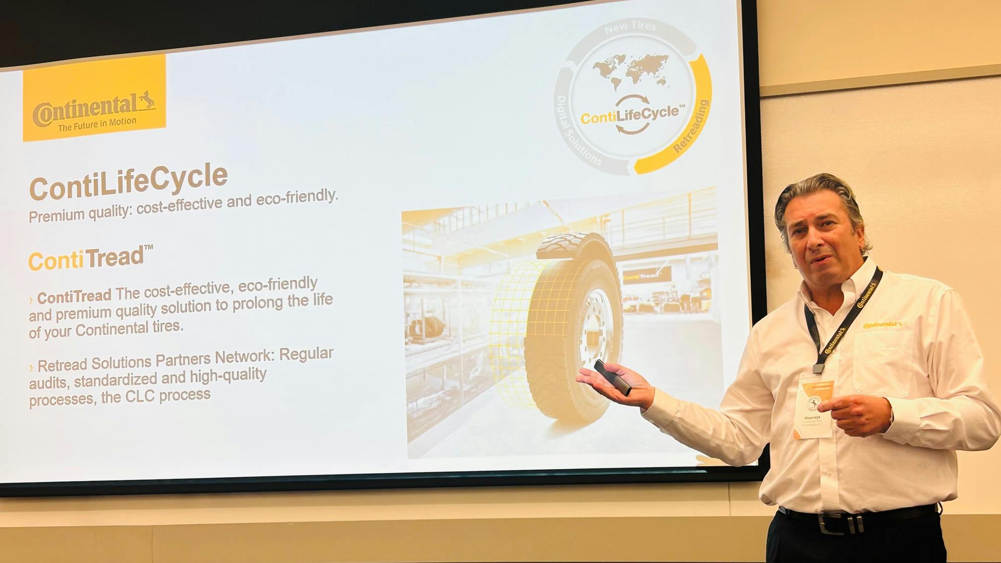 &ldquo;Our main growth focus is independent dealers,&rdquo; Shaun Uys, vice president, truck tires, U.S., Continental Tire the Americas LLC, said during a recent event at the company&rsquo;s new Retread Solutions Development Center in Rock Hill, S.C.