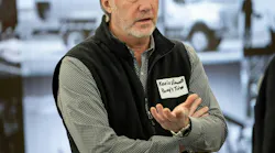 Pomp's Tire Service hosted its first coalition build with Truckers Against Trafficking in Green Bay, Wis. Kevin Vincent was among the tire dealership's leaders who participated.