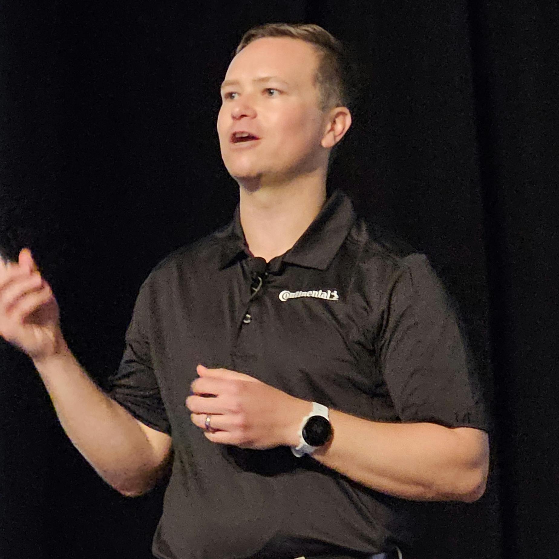 Andrew Hyland, product manager for Continental Tire the Americas LLC, presented the new tires Continental will introduce in 2024. He said the company also plans to consolidate tire lines to improve inventory management for its dealers.