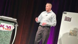 “In his new role, Zurcher will play a crucial part in working with the current K&M leadership team to strengthen and continue to build on the company’s strategic plans,” say K&M Tire officials. (Jon Zurcher is pictured at K&M Tire’s 2023 Dealer Conference and Trade Show.) “In his new role, Zurcher will play a crucial part in working with the current K&M leadership team to strengthen and continue to build on the company’s strategic plans,” say K&M Tire officials. (Jon Zurcher is pictured at K&M Tire’s 2023 Dealer Conference and Trade Show.)