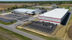 The Williamsburg distribution center is 150,000 square feet, and the Dyersburg (pictured) distribution center is 80,000 square feet.
