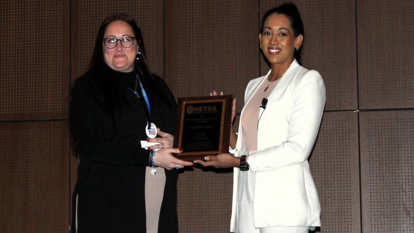 Katie Maguire, executive director of the New England Tire Dealers and Service Association (pictured left, with Stacey Miller, vice president of communications for the Auto Care Association) attributes much of the group&rsquo;s success to the dedication of its board of directors. &ldquo;I&rsquo;ve been on the board since 2014 and I&rsquo;ve learned so much,&rdquo; she recently told MTD.