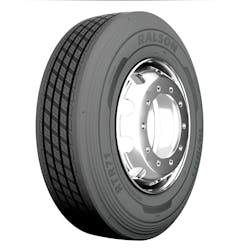 Other features of the tire include tread to handle high-scrub and severe torque conditions; corrugated cooling fins to dissipate heat; a chamfered solid shoulder for eve shoulder wear; a balanced rib ratio; a wide four-belt package for uniform ground connection; and more. Other features of the tire include tread to handle high-scrub and severe torque conditions; corrugated cooling fins to dissipate heat; a chamfered solid shoulder for eve shoulder wear; a balanced rib ratio; a wide four-belt package for uniform ground connection; and more.