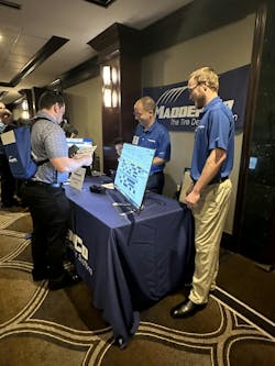 The user conference included a vendor fair and opportunity for customers to talk one-on-one with company representatives. MaddenCo President Jay Adams said one of the pain points he heard about from customers was their need to gain more real-time information from third parties in their businesses.