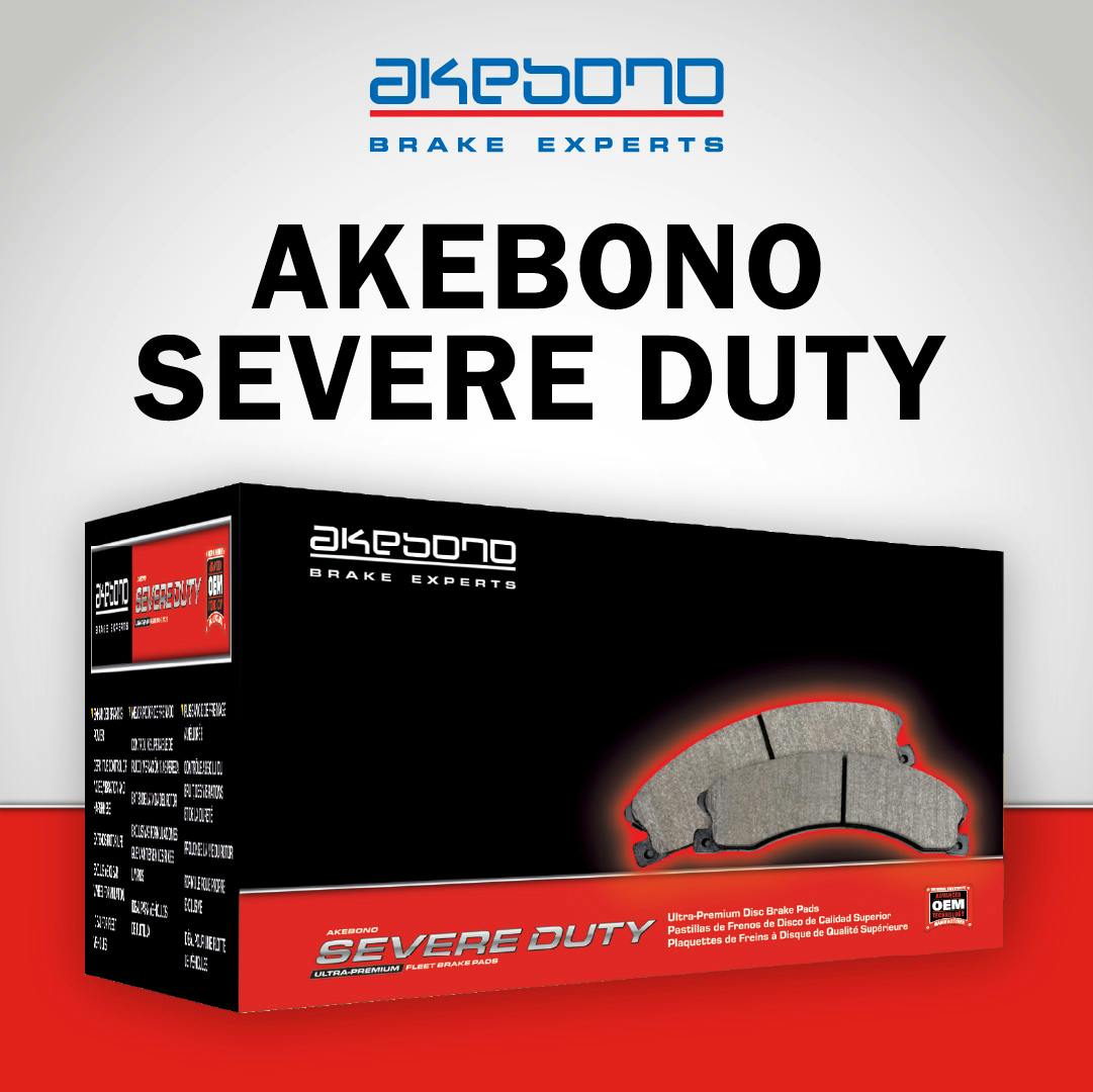 &ldquo;We are pleased to announce the release of these 14 new severe duty part numbers expanding coverage for over 11 million VIO adding late-model coverage for Chrysler, Ford, GMC and Nissan,&rdquo; says Kirby Pruitt, product development manager at Akebono Brake Corporation.