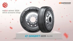 The e Smart City AU56 is a new tire tailed for electric buses and is poised for launch at the end of 2024.