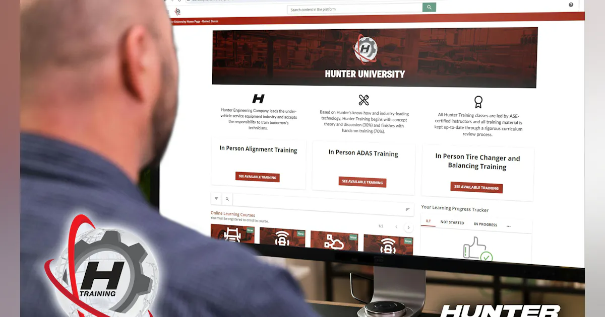 Hunter Pr Hunter Introduces Hunter University Training Platform | Modern Tire Dealer