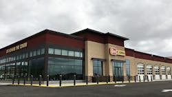 With the addition of CMC Tire, Les Schwab Tire Centers Inc. has just under 500 company stores. With the addition of CMC Tire, Les Schwab Tire Centers Inc. has just under 500 company stores.
