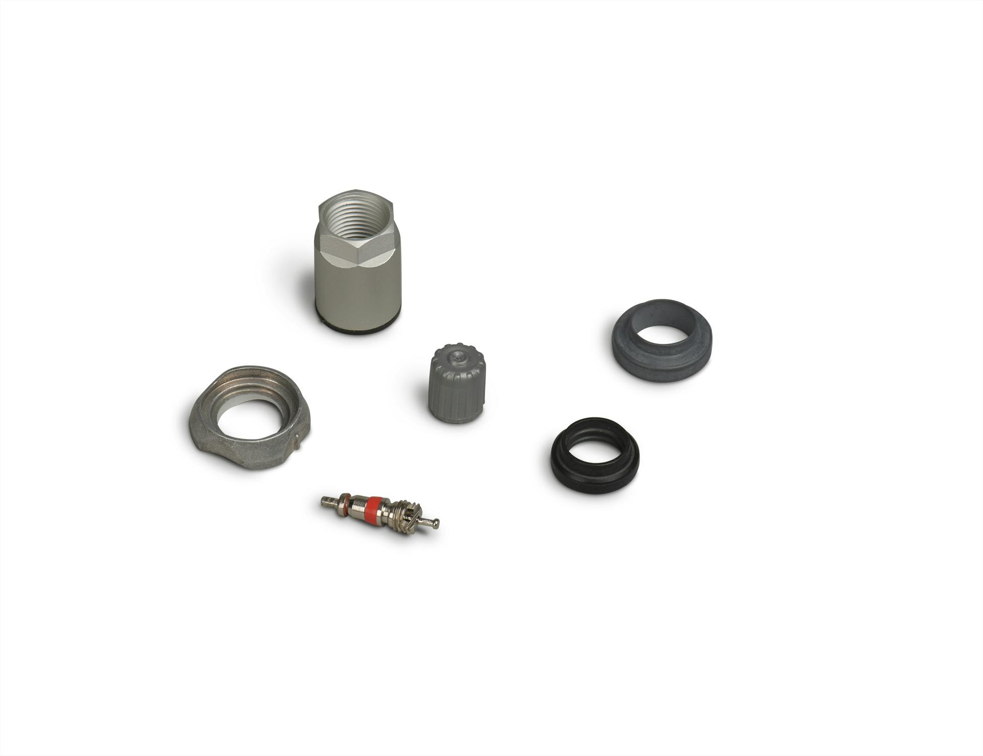 The U1 metal kit provides all the components required to service metal valve systems. The U2 rubber kit replaces most rubber TPMS stems on the road today.
