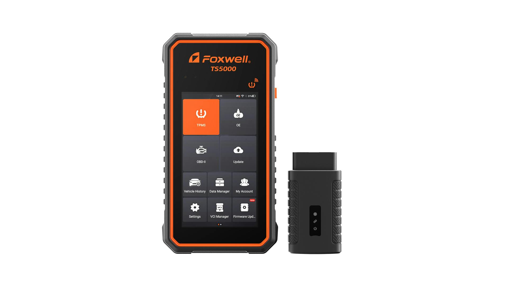 The new tire pressure monitoring system (TPMS) tool can activate and decode universal TPMS sensors, program Foxwell TPMS sensors and diagnose the original car TPMS.