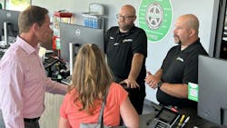 'Good salespeople must get comfortable with hearing the word 'no,'' says McCarron. 'That means respecting the customer’s decisions, while still trying to offer a professional opinion of his or her car.' 'Good salespeople must get comfortable with hearing the word 'no,'' says McCarron. 'That means respecting the customer’s decisions, while still trying to offer a professional opinion of his or her car.'