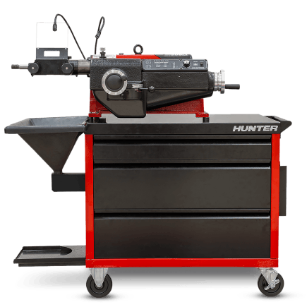 &ldquo;Not only will the mobility make the lathe more convenient to use, but easier to clean under and behind it,&rdquo; says Greg Meyer, product manager for brake lathes at Hunter.