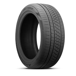 The tire's compound and tread pattern fight through snow, but also provide traction, grip and precise handling in wet conditions akin to Atturo's AZ850 summer UHP tire.